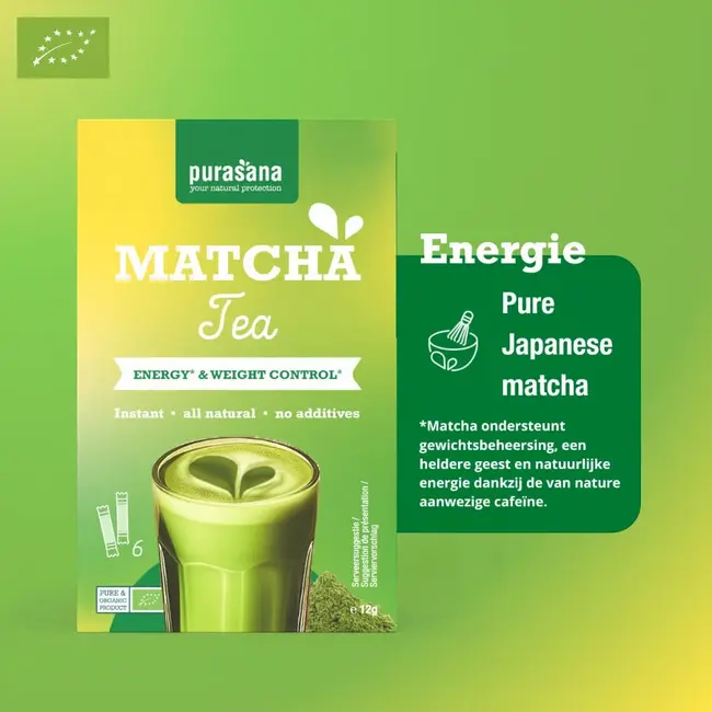 Instant Matcha Thee - 6 sticks - BIO