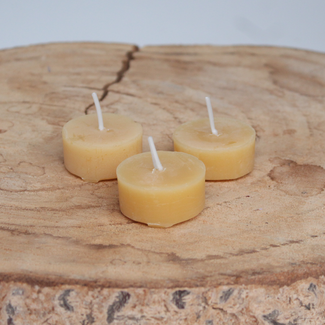 Puur Mieke Bijenwaskaarsen Waxinelichtjes Zonder Cup - 25 stuks