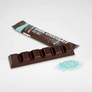 Chocoladereep - Karamel Zeezout - 65% Cacao - 35g - Puur Mieke