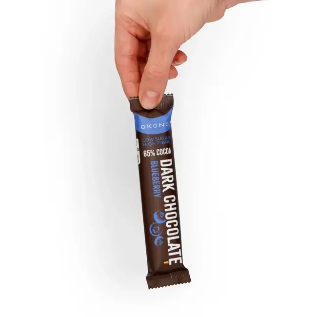 Chocoladereep - Blauwe Bes - 65% cacao - 35g