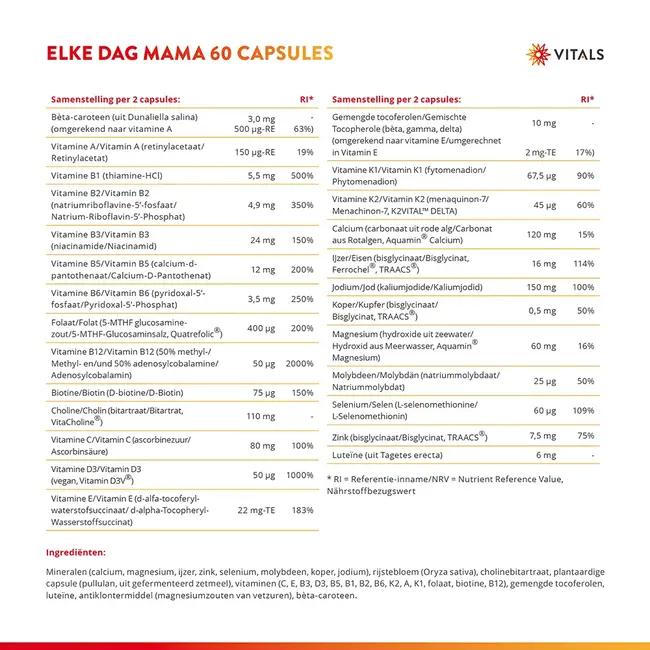 Elke Dag Mama - 60 caps