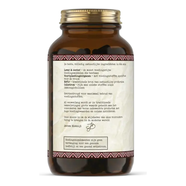 Vrouwenmix Runderorgaan Supplement met Oesters