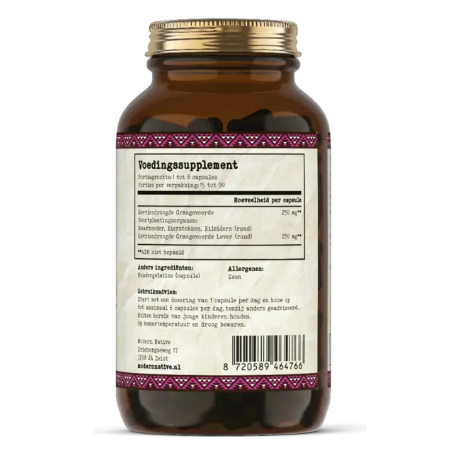 Powervrouw Runderorgaan Supplement