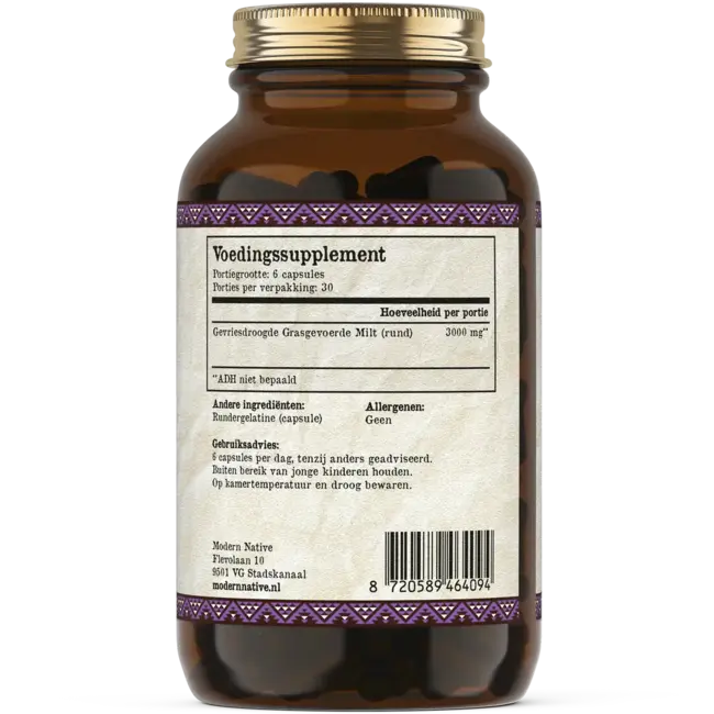 Grasgevoerd Rundermilt Supplement