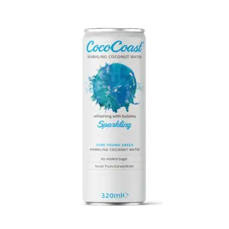 Cococoast Kokoswater - Bruisend - 320ml
