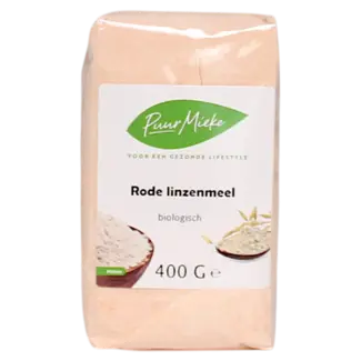 Puur Mieke Biologisch Rode Linzenmeel - 400g