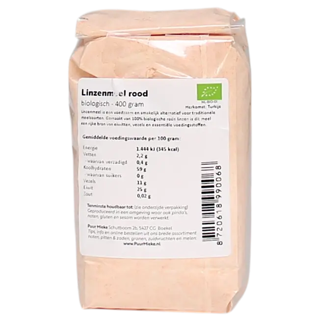 Biologisch Rode Linzenmeel - 400g