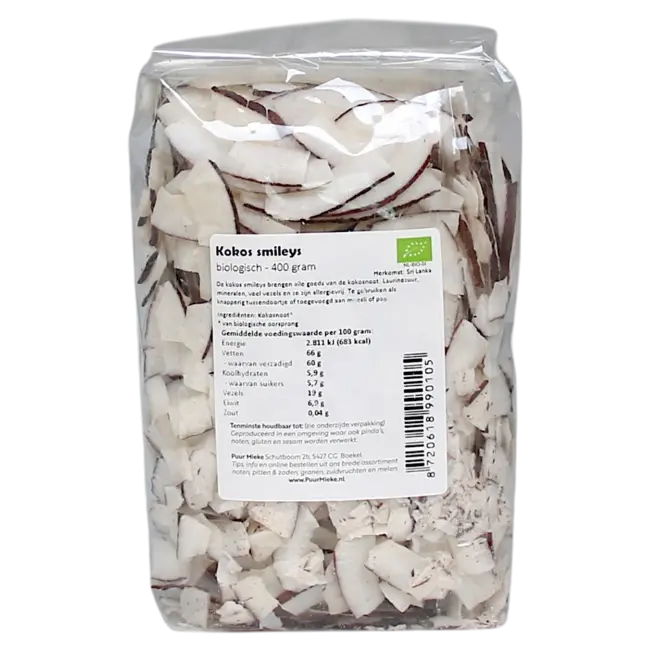 Biologische Kokossmileys - 400g