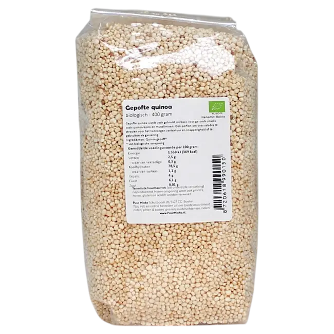 Biologische Gepofte Quinoa - 250g