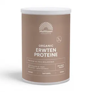 Mattisson Erwten Proteïne gefermenteerd 80% -  350g - BIO