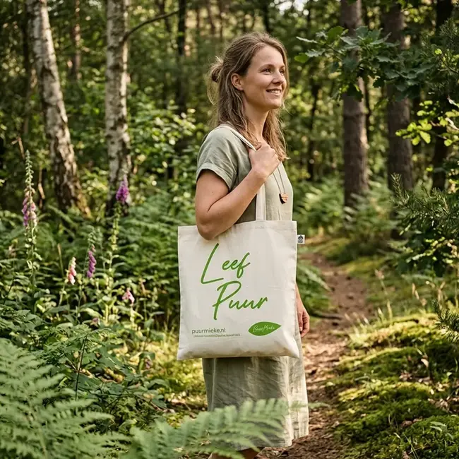 Puur Mieke Draagtas - BIO Katoen