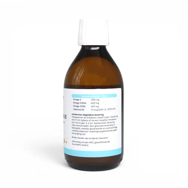 Omega-3 Visolie - Van wilde Noorse kabeljauwlever - 250ml