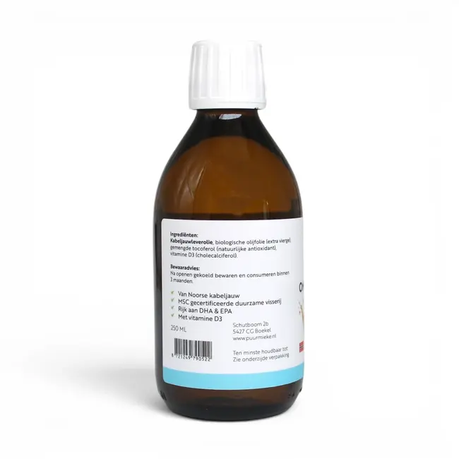 Omega-3 Visolie - Van wilde Noorse kabeljauwlever - 250ml