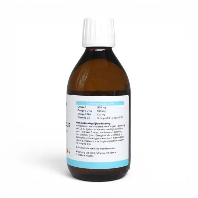 Omega-3 Visolie - Van wilde Noorse kabeljauwlever - 250ml