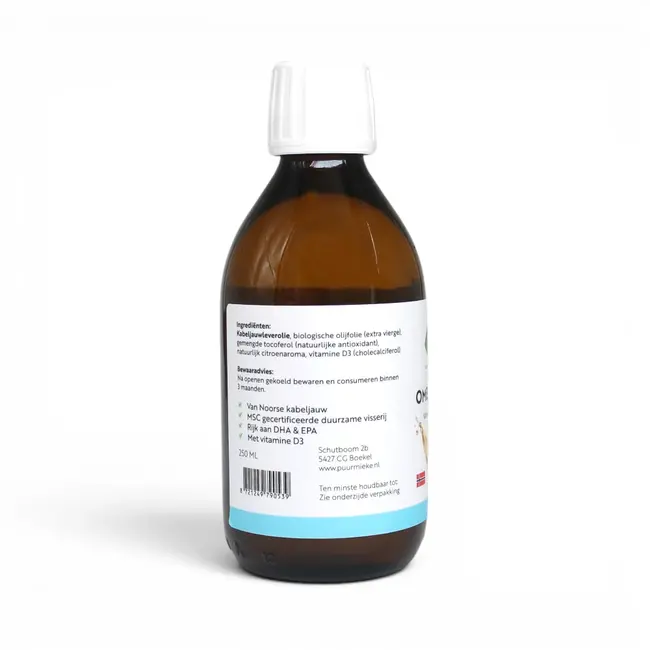Omega-3 Visolie - Van wilde Noorse kabeljauwlever - 250ml