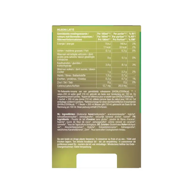 Instant Hojicha Latté - 6 x 10g - BIO
