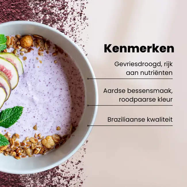 Acai Poeder - Gevriesdroogd - 100g - BIO