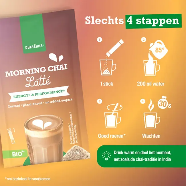 Chai Latte - Morning - 6 x 10g - BIO