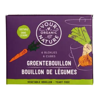 Your Organic Nature Heldere groentebouillonblokjes zonder gist - BIO