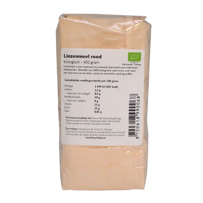 Biologisch Rode Linzenmeel - 400g