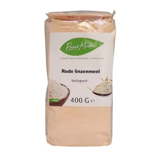 Puur Mieke Biologisch Rode Linzenmeel - 400g