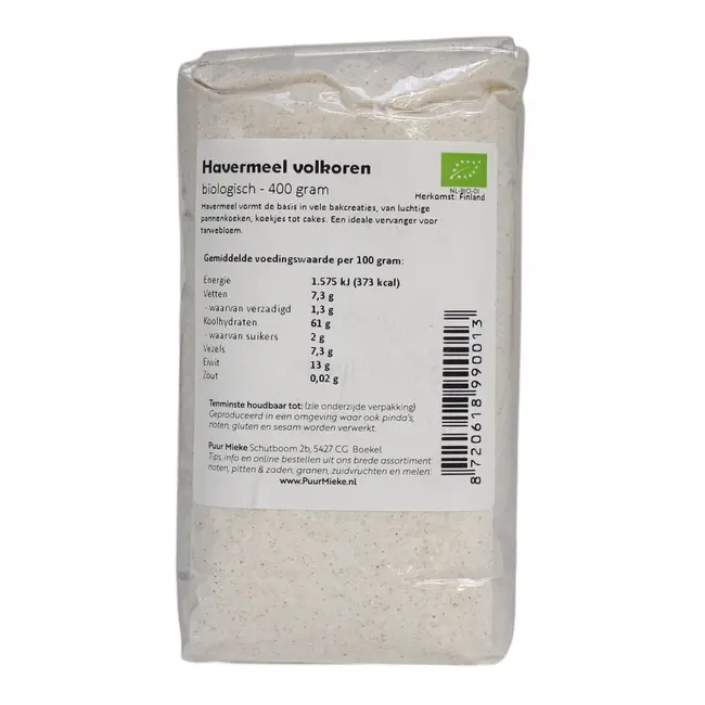 Biologisch Volkoren Havermeel - 400g