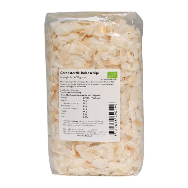 Biologische Geroosterde Kokoschips - 400g