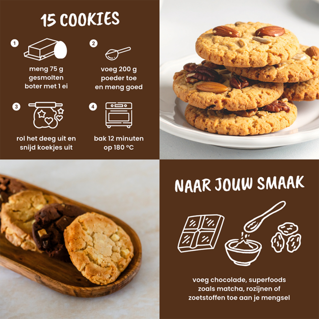 Proteïne Cookie mix - 400g - BIO