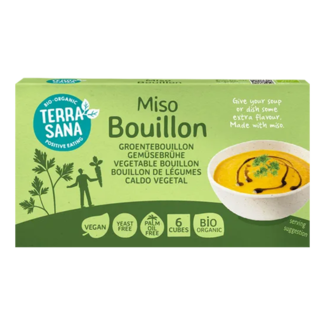 Terrasana Bouillonblokjes Zonder Gist met miso - BIO