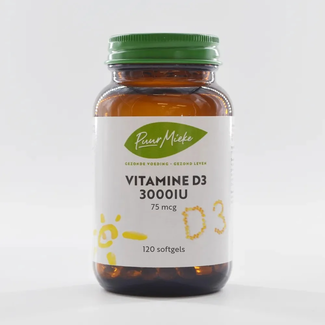 Puur Mieke Vitamine D3 75 mcg (3000 IE) - 120 softgels