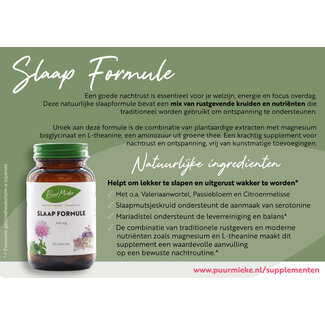 Puur Mieke Slaapformule Sample - 465 mg - 5 capsules