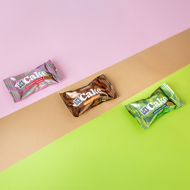 Lifebar Cake - Strawberry Caramel Matcha - 35g - BIO
