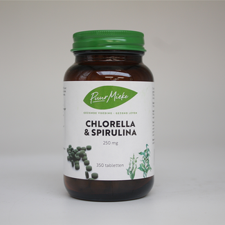 Puur Mieke Chlorella & Spirulina - 250mg - 350 tabletjes