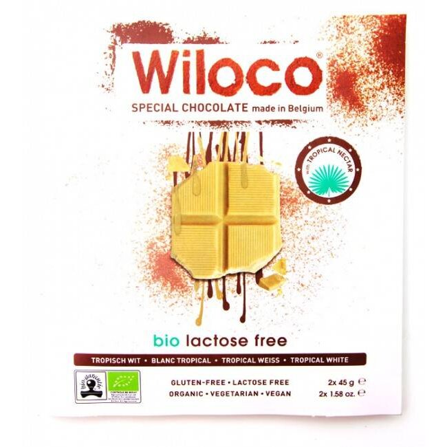 Lactosevrije Chocoladereep 'Wit' - 90g - BIO
