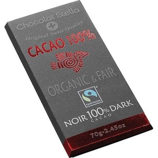 Chocolat Stella Chocolade Dark 100% 70g - BIO