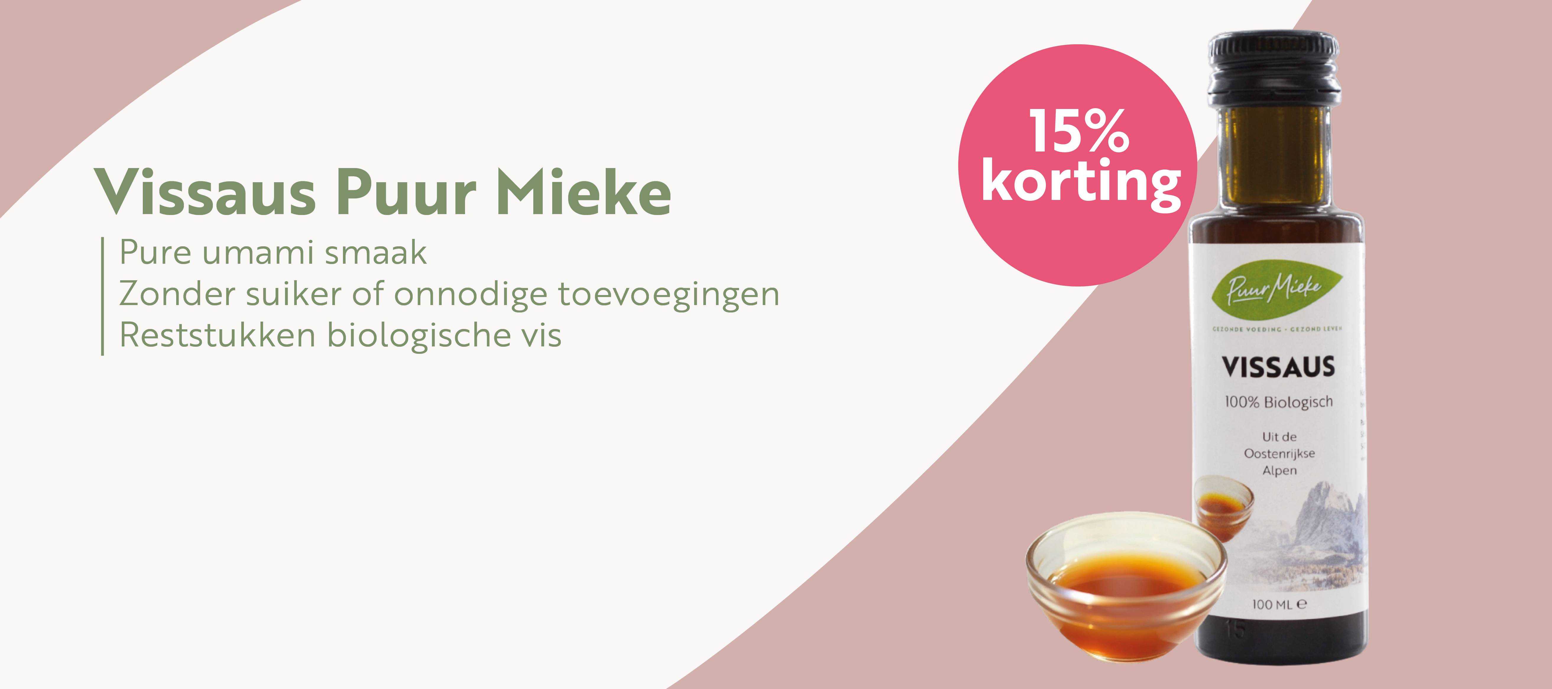 15% korting vissaus Puur Mieke