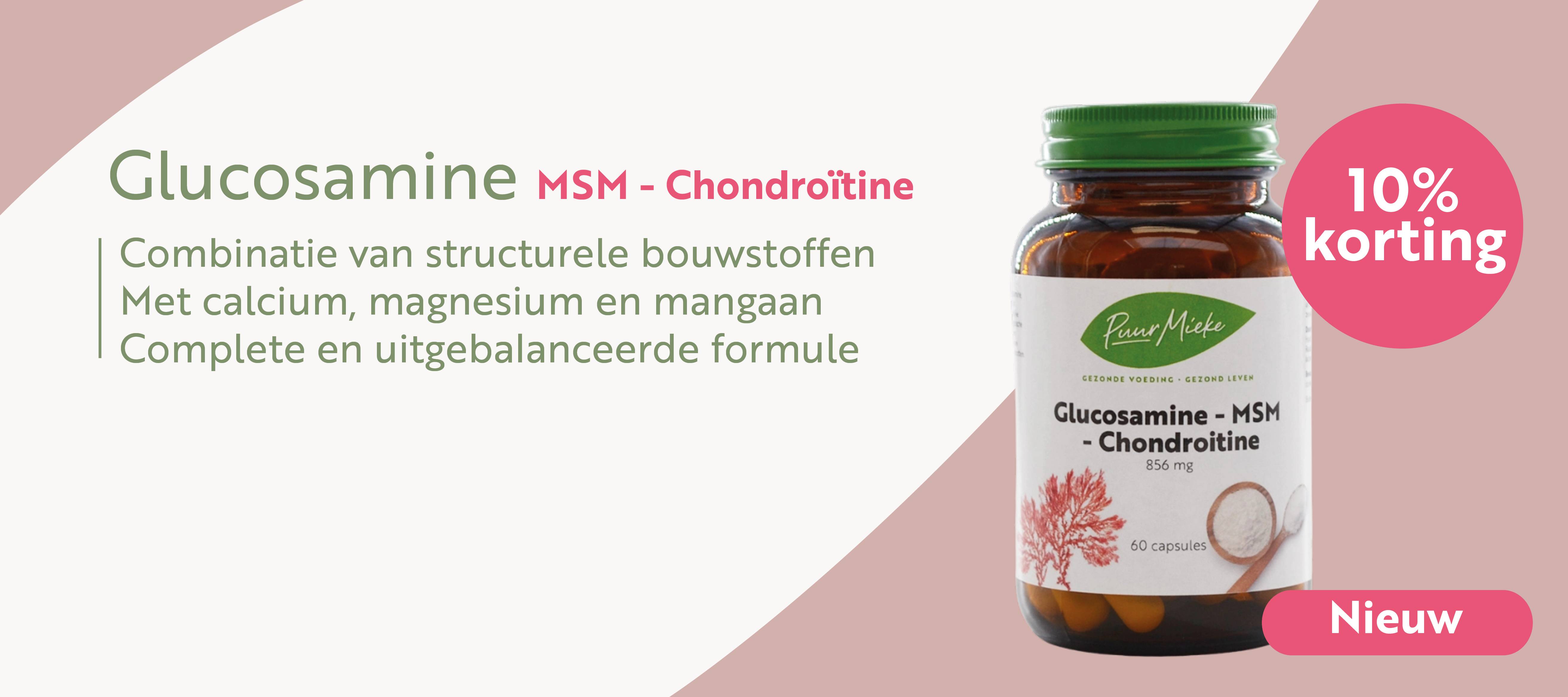 10% korting op  Puur Mieke glucosamine