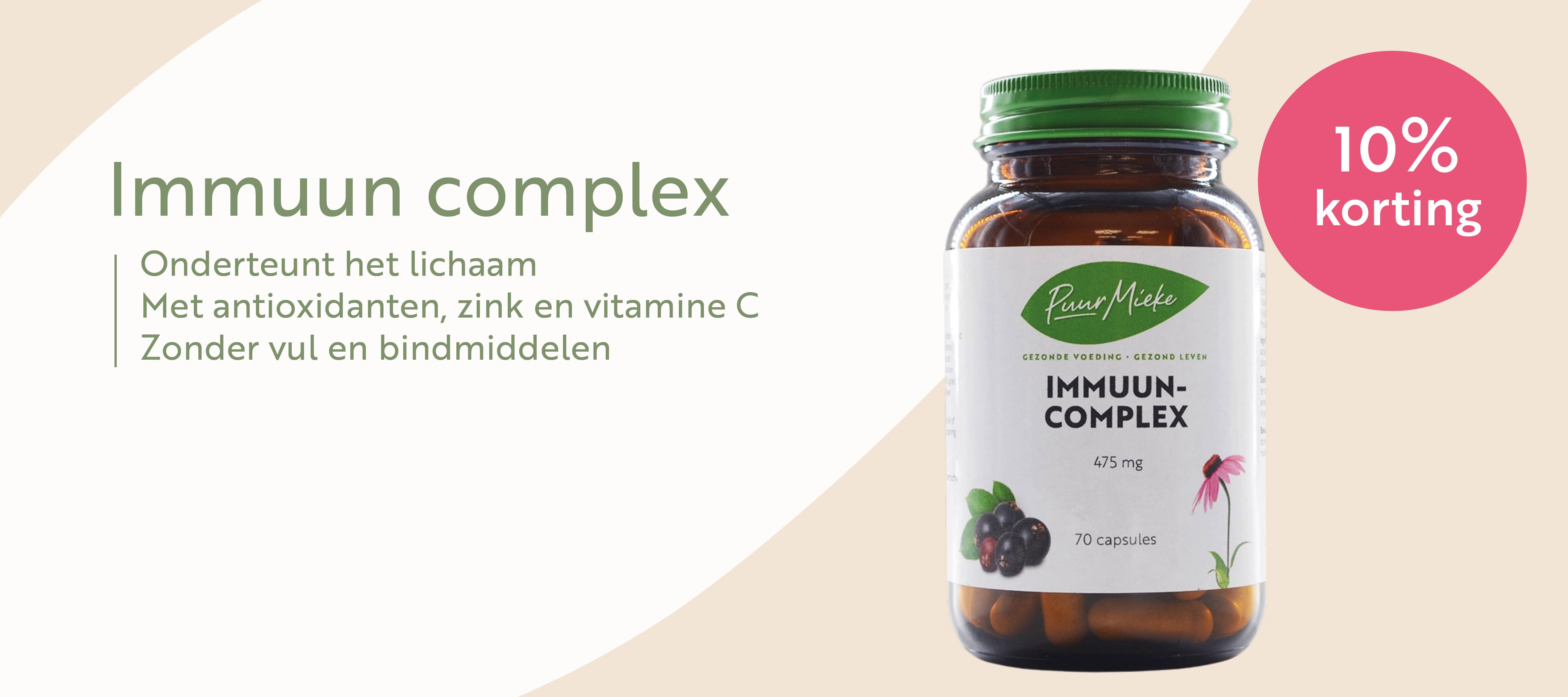 10% korting op  Puur Mieke Immuuncomplex