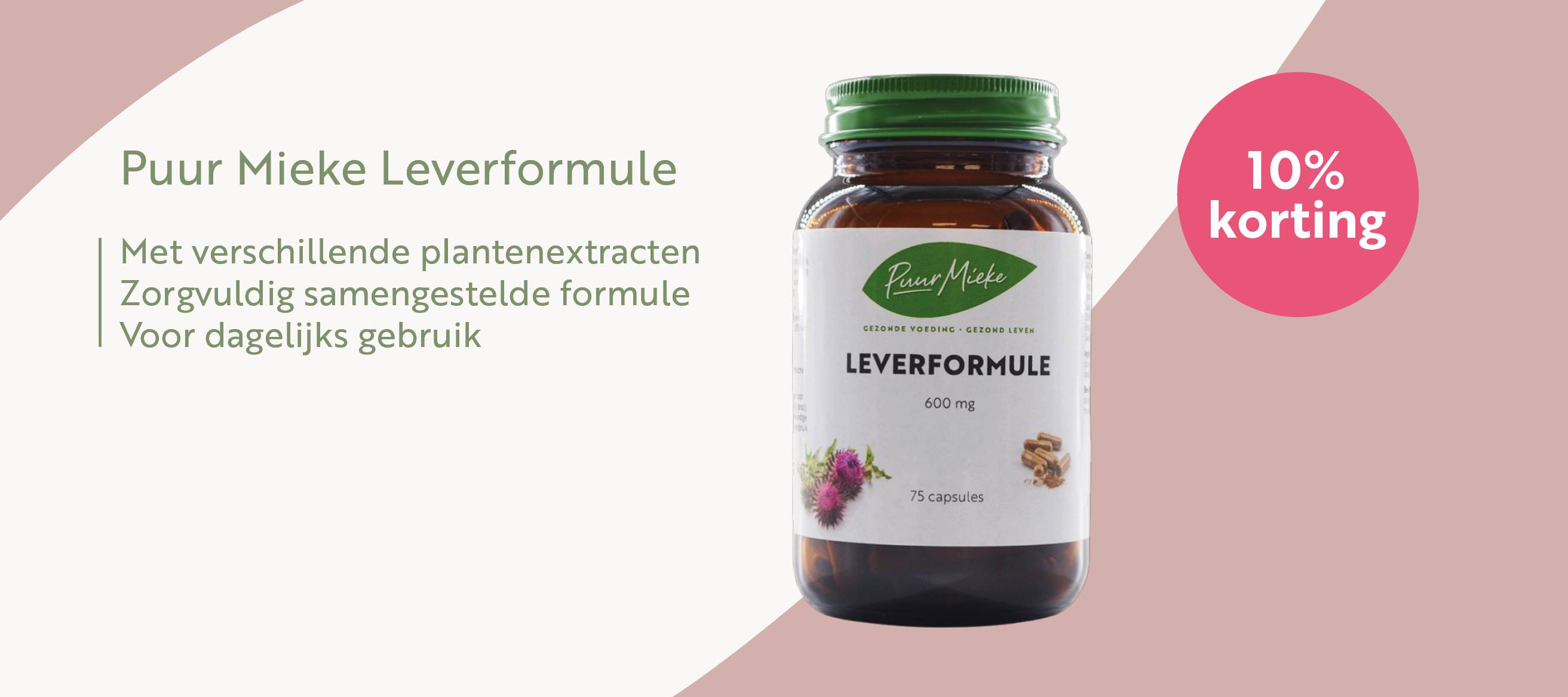 10% korting Puur Mieke Leverformule