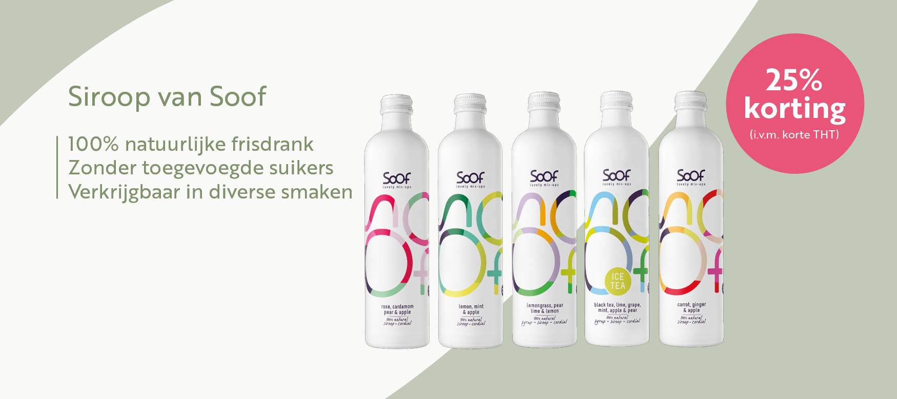 25% korting Soof siroop