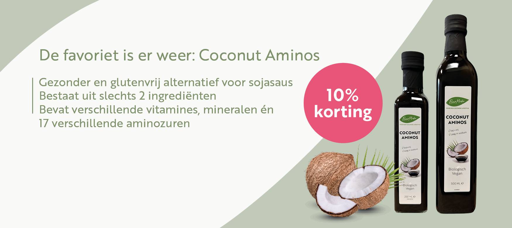 10% korting Puur Mieke Coconut Aminos