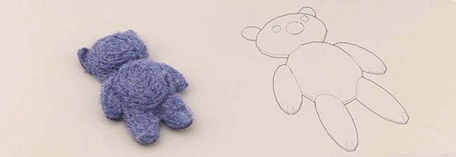 De eerste teddybeer uit een 3D printer