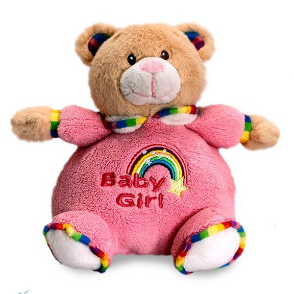 Teddybeer baby knuffel Puffball (Rainbow Collection)