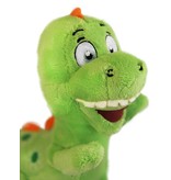 Grappige Dino knuffel groen