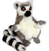 Zittende Ringstaartmaki knuffel - pluche Lemur