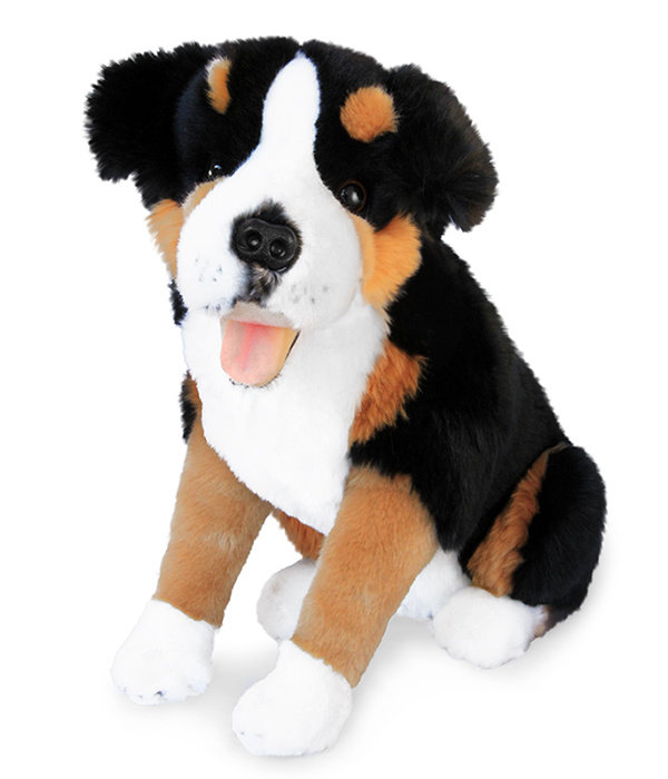 Hond knuffel Berner Sennen (zittend, 32 cm)