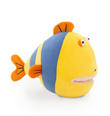 Orange Toys Grappige vis knuffel (geel, blauw en oranje)