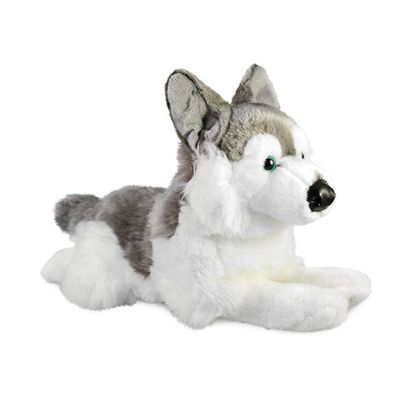 Hond knuffel Husky (liggend, 42 cm)