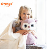 Orange Toys Paarse uil knuffel met glitterogen (fluffies)