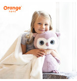 Orange Toys Paarse uil knuffel met glitterogen (fluffies)